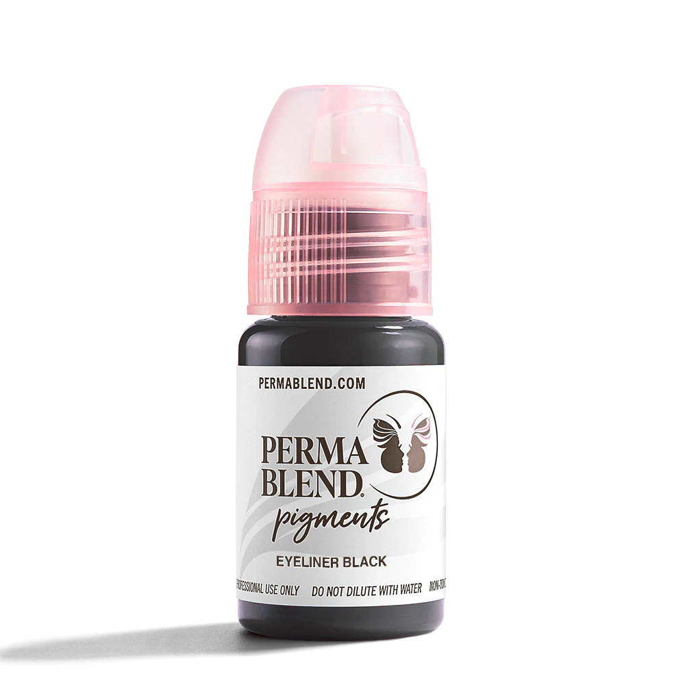 Eyeliner Black, eyeliner pigment for permament makeup by Perma Blend front view