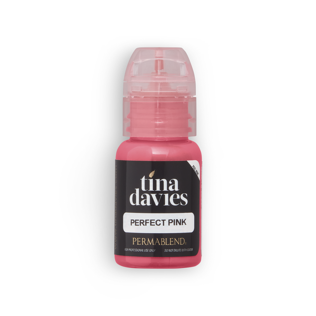 Perfect Pink pigment by Tina Davies, Permanent Makeup pigment, Perma Blend pigment, close up