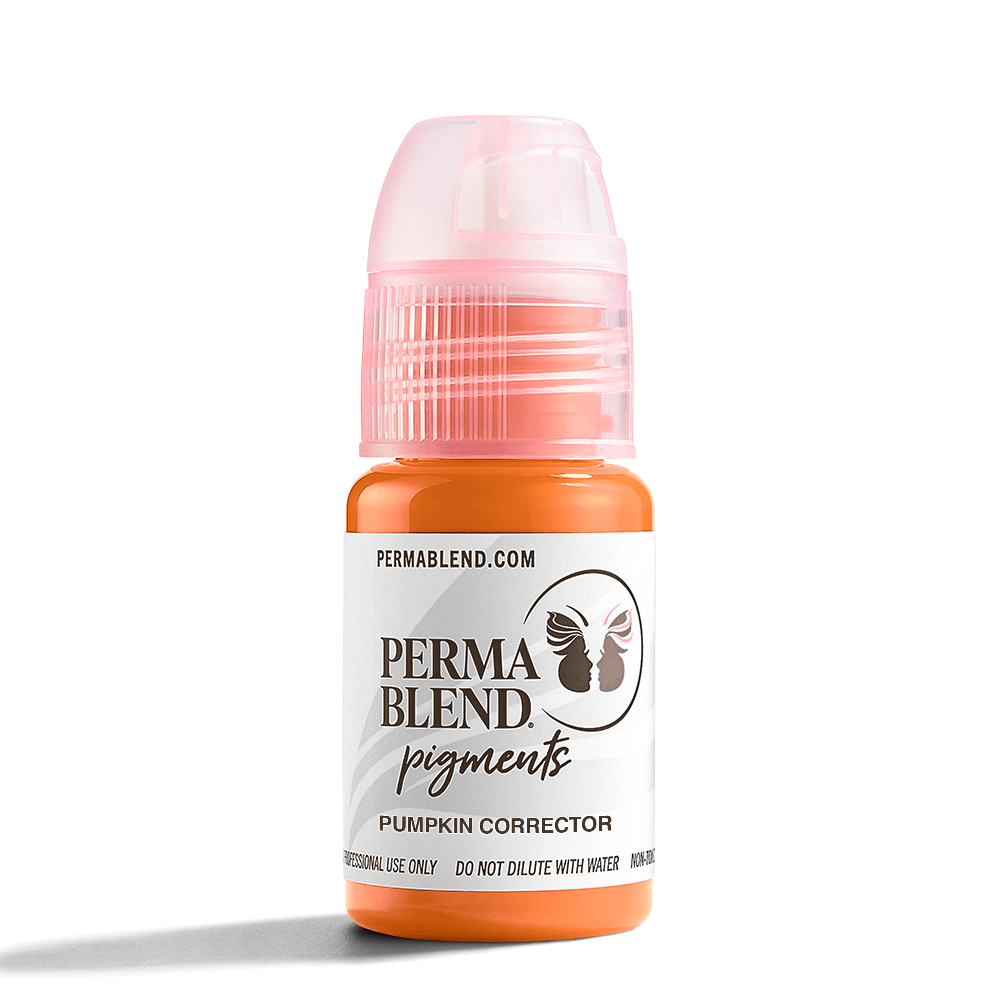 Pumpkin Corrector pigment, permanent makeup ink, permanent makeup pigment colour corrector, perma blend front