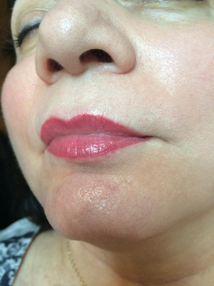 Ruby Red 15ml by Li Pigments, Li Aqua Pigment line, micropigmentation pigment, lip pigment healed results 2