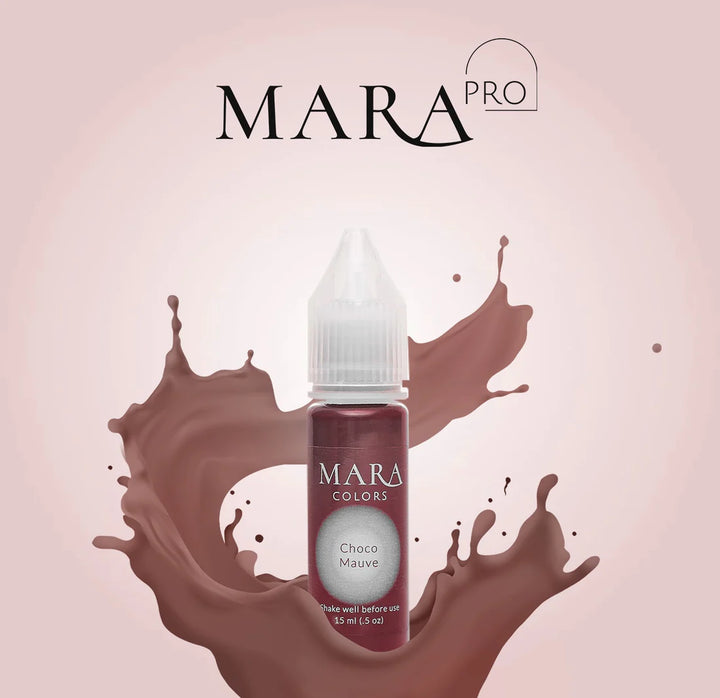 Choco Mauve 15ml lip pigment, permanent makeup pigment by Mara Colors, Mara Pro pigments with pigment
