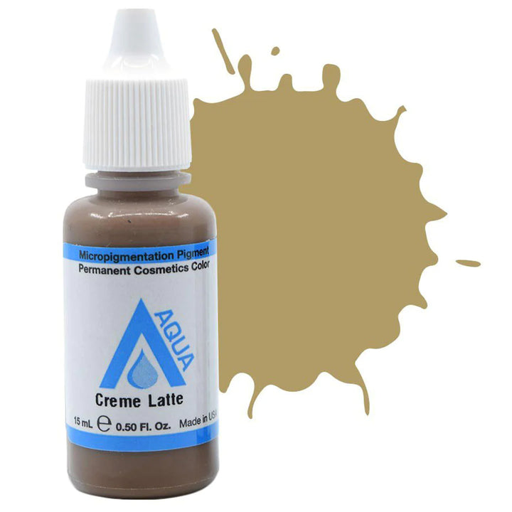 Creme Latte 15ml by Li Pigments, Li Aqua Pigment line, micropigmentation pigment, eyebrow pigment