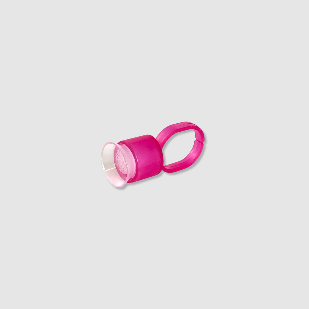 Pink Disposable Pigment/Ink Ring with Sponge front view