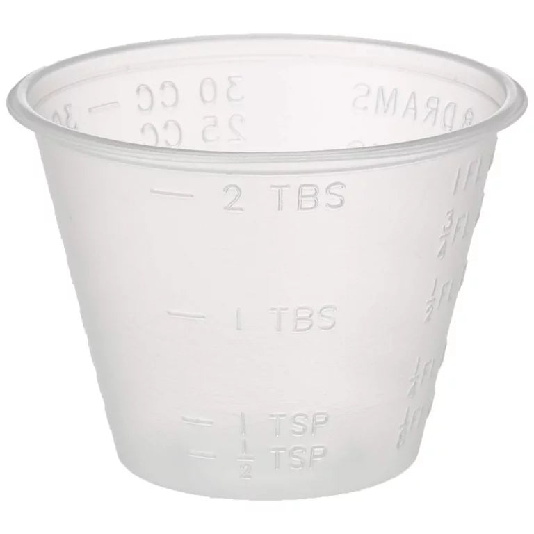 Dynarex Medicine Cups, 100 quantity per order, SMP Supplies, back view