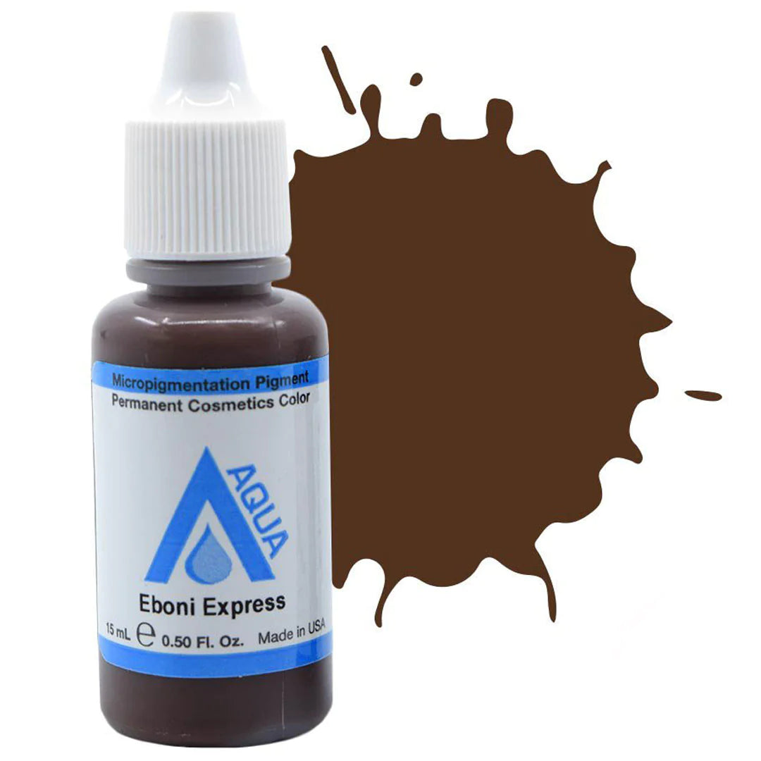 Eboni Express 15ml by Li Pigments, Li Aqua Pigment line, micropigmentation pigment, eyebrow pigment