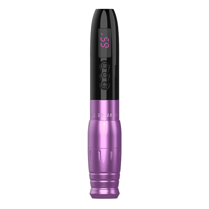 EZ LOLA AIR PRO PMU Pen Wireless tattoo machine in Purple front view