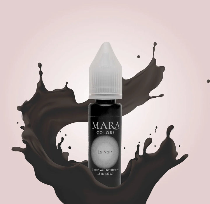 Le Noir 15ml eyebrow pigment, permanent makeup pigment by Mara Colors, Mara Pro pigments with pigment