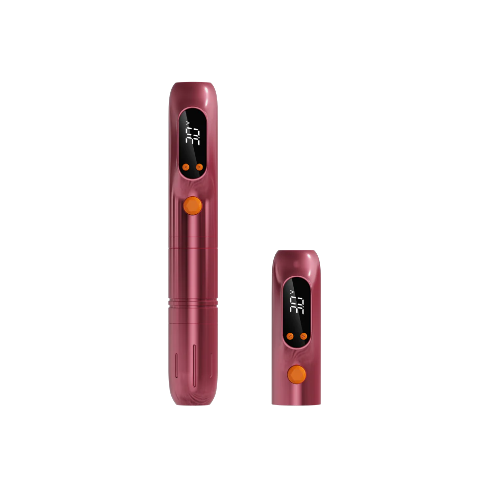 EZ LOLA AIR S PMU Pen Wireless tattoo machine in Rose with Battery
