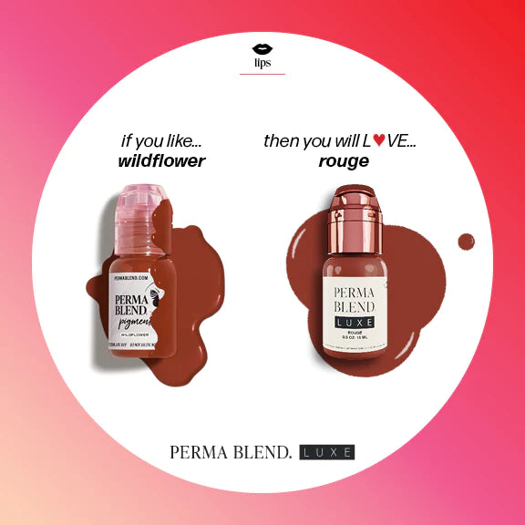 Perma Blend Luxe Pigment Rouge Lip Pigment, Permanent Makeup Pigment compared to Wildflower
