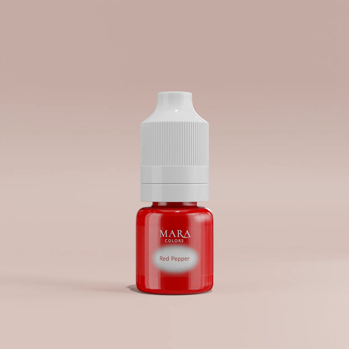 Red Pepper 5ml lip pigment, permanent makeup pigment by Mara Colors, Mara Pro pigments