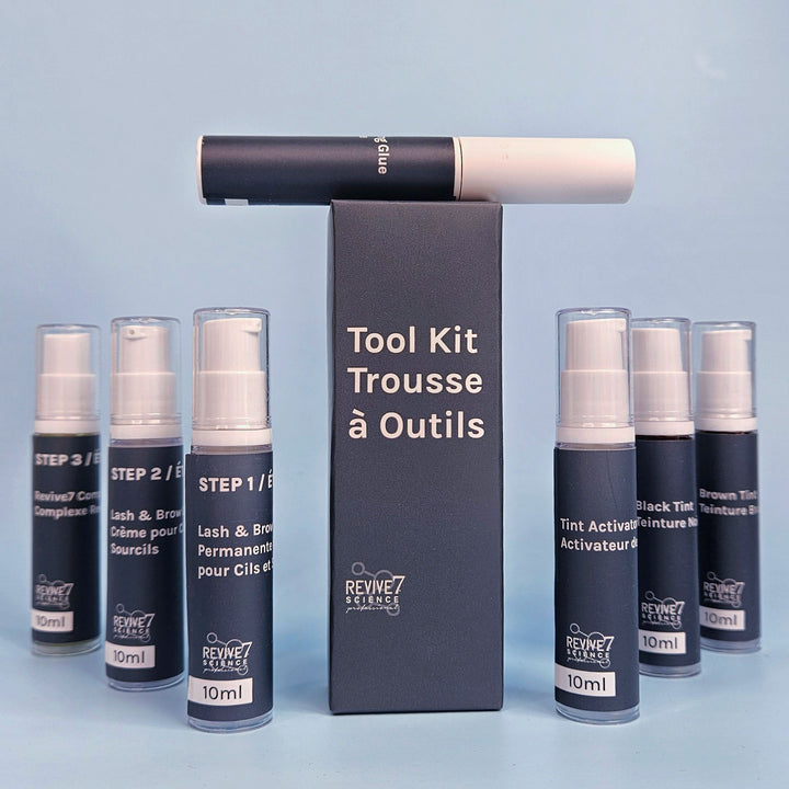 Revive7 Professional 4-in-1 Kit: Lash Lift, Brow Lamination, Tint, & Revive all lash and brow bottles
