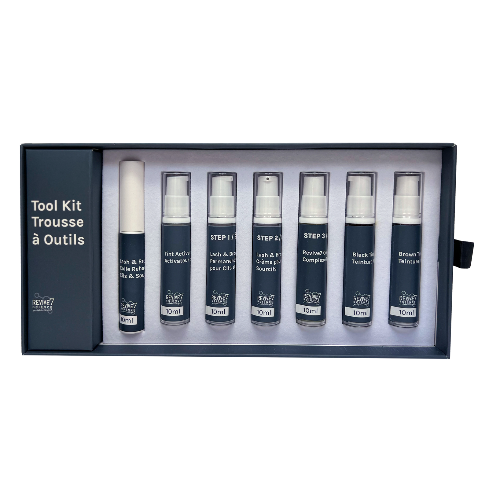 Revive7 Professional 4-in-1 Kit: Lash Lift, Brow Lamination, Tint, & Revive open package
