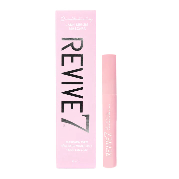 Revive7 Lash Serum Mascara by Toronto Brow Shop, front view with packaging