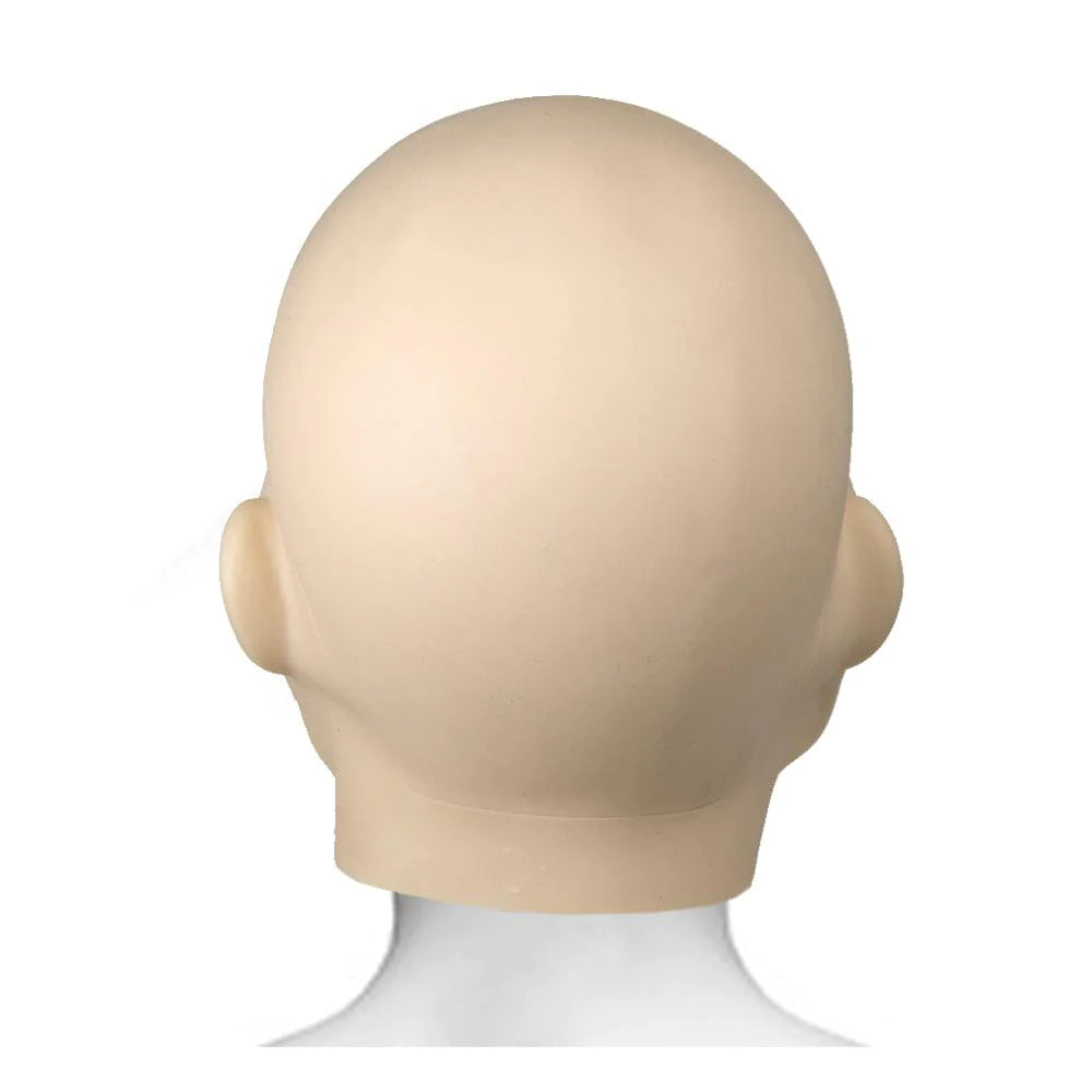 Silicone Practice Head for Scalp Micropigmentation, SMP Practice Skin, SMP Practice Head, SMP Supplies, back view