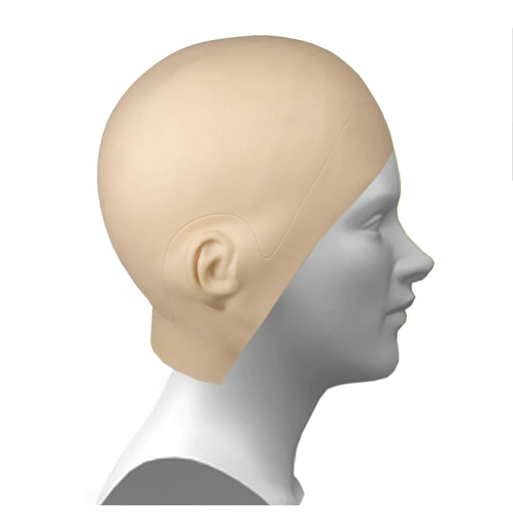 Silicone Practice Head for Scalp Micropigmentation, SMP Practice Skin, SMP Practice Head, SMP Supplies, right side view