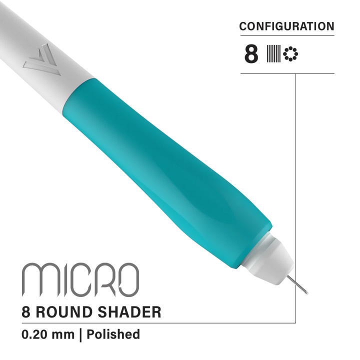 Vertix Micro Microblades by Microbeau, Microblades, Microblades for PMU by Toronto Brow Shop, 8 Round Shader 0.20mm