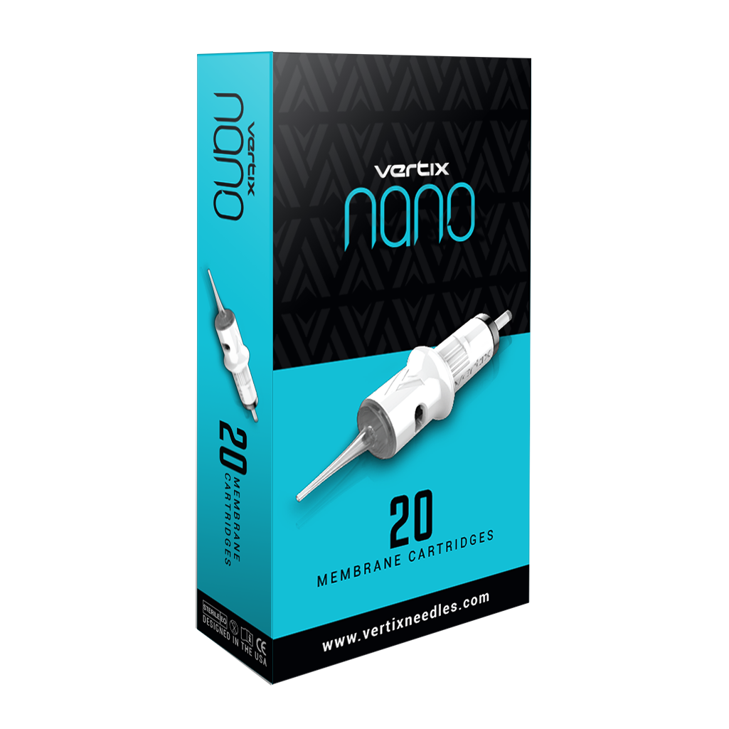 Vertix Nano Universal Tattoo Needle Cartridges, Vertix Nano, Microbeau, front