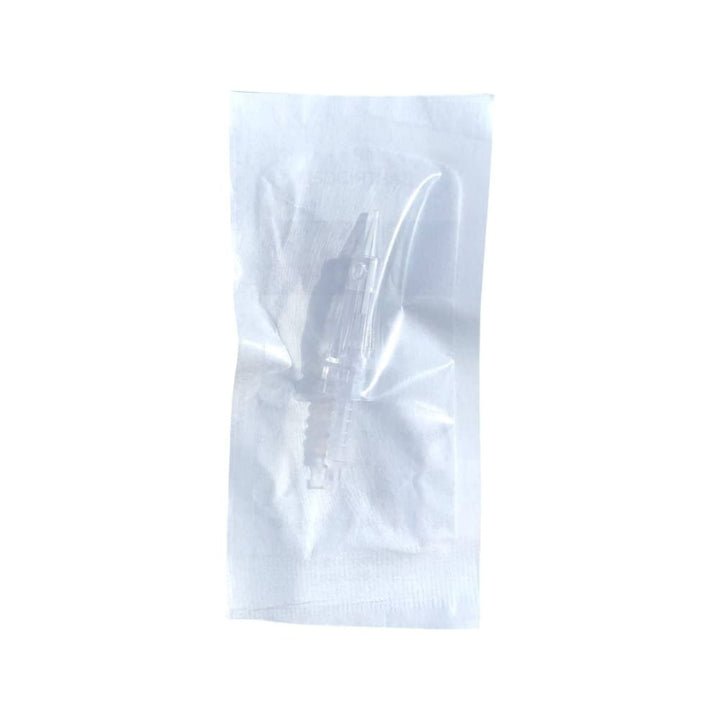 1RL Needle Cartridge with membrane, permanent makeup pen needle cartridge in sealed package back view