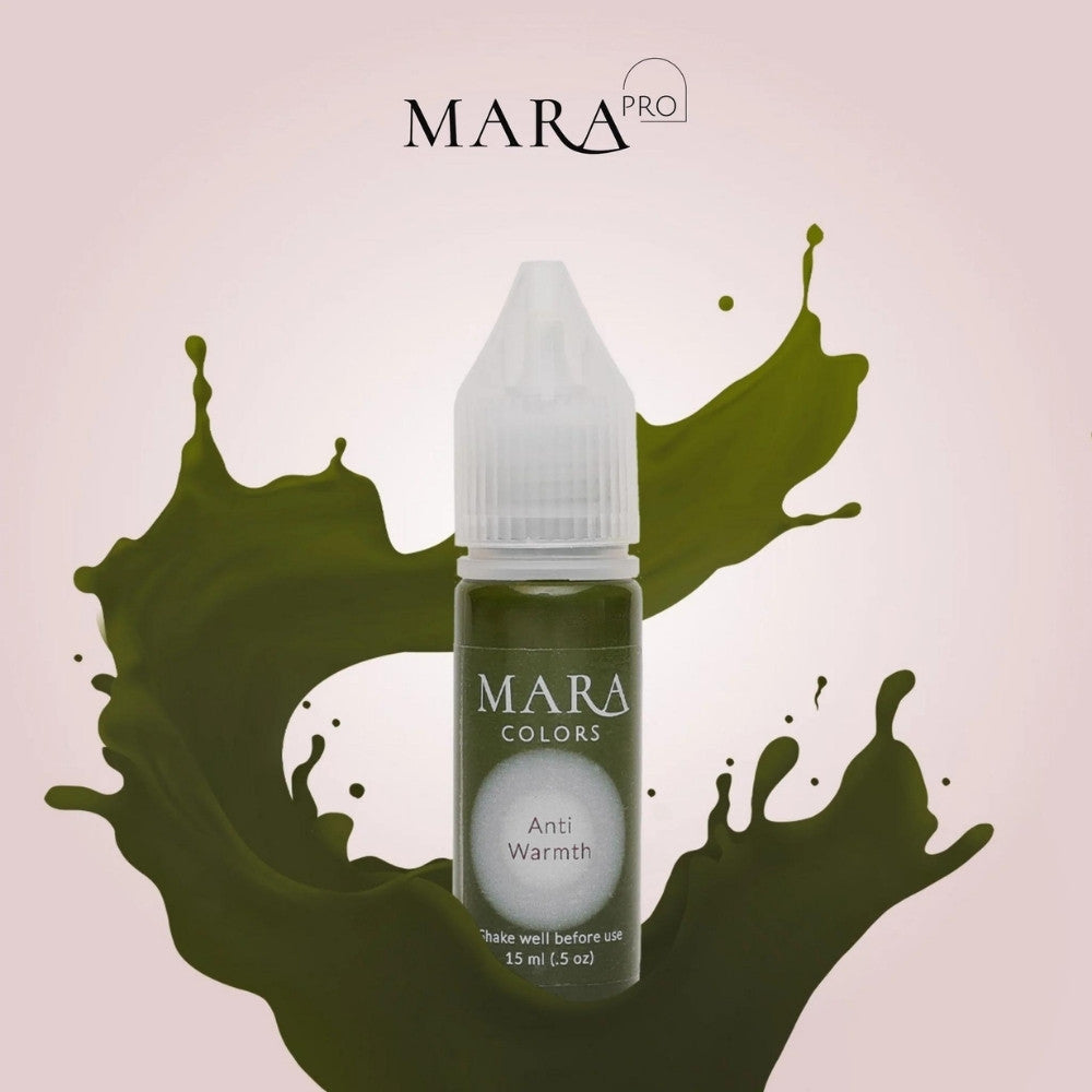 Anti Warmth lip corrector pigment, permanent makeup pigment by Mara Colors, Mara Pro pigments with Pigment
