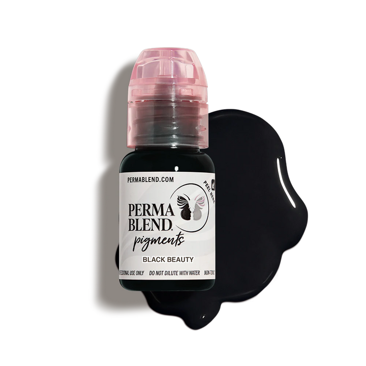 Black Beauty, eyeliner pigment for permament makeup by Perma Blend with colour