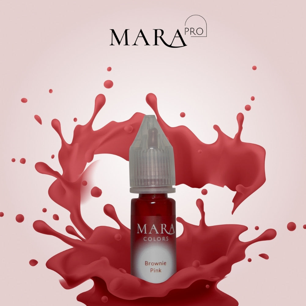 Brownie Pink lip pigment, permanent makeup pigment by Mara Colors, Mara Pro pigments with Pigment
