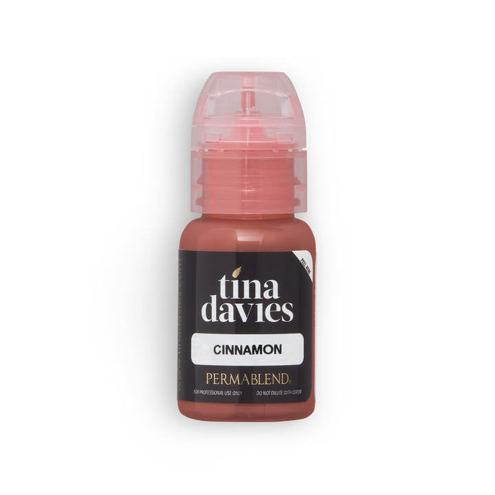 Cinnamon pigment by Tina Davies, Perma Blend pigment, permanent makeup pigment, close up