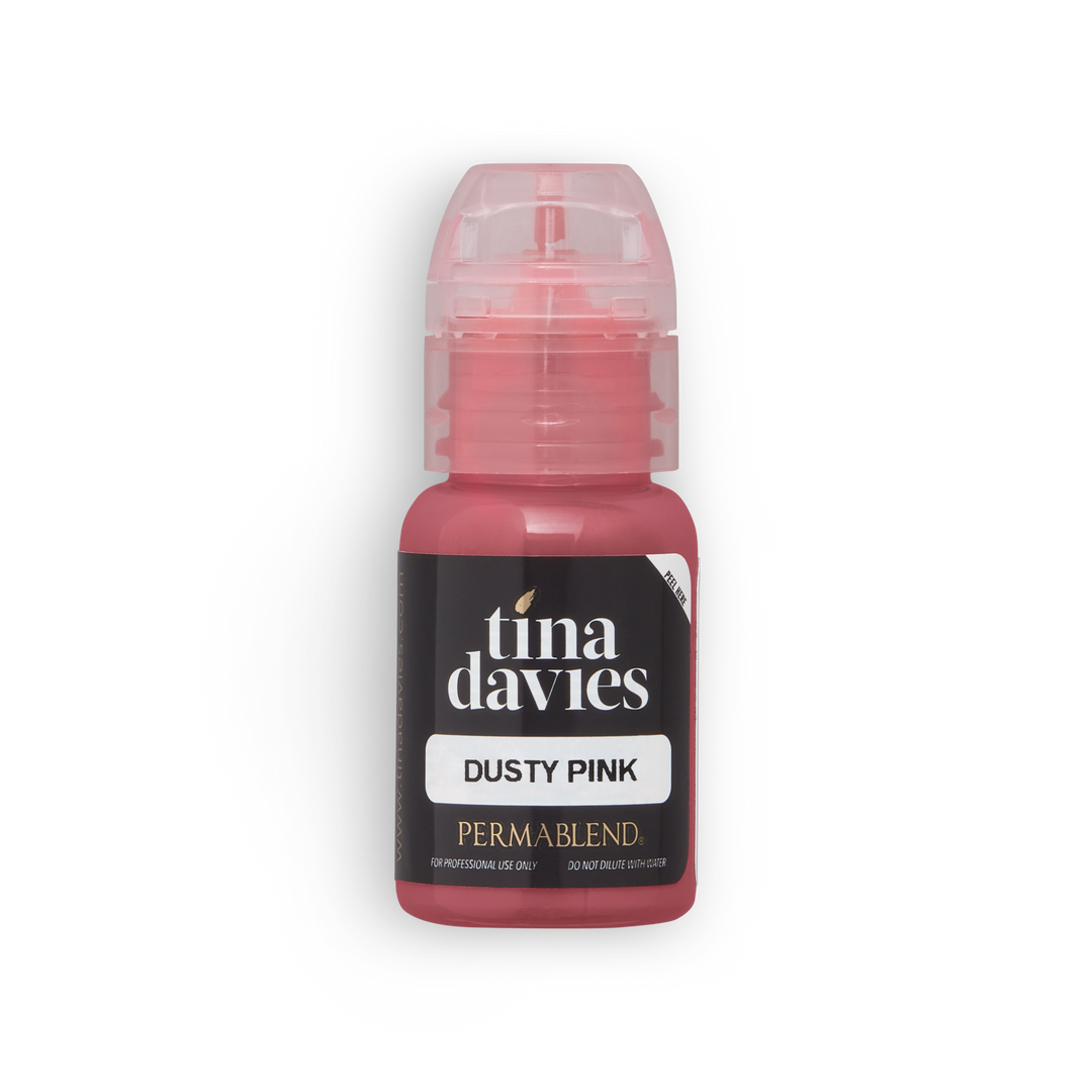 Tina Davies I Love Ink Dusty Pink Lip Pigment by Perma Blend Front View