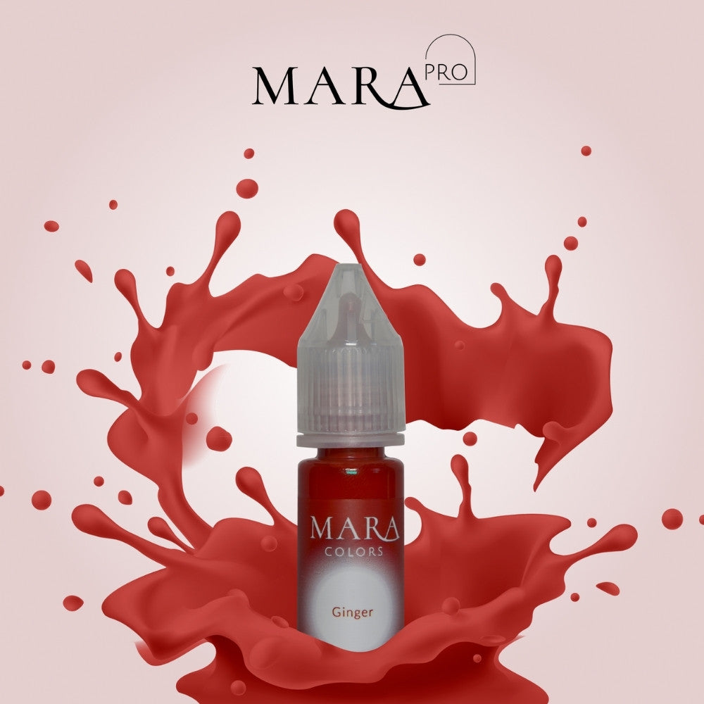 Ginger lip pigment, permanent makeup pigment by Mara Colors, Mara Pro pigments with Pigment