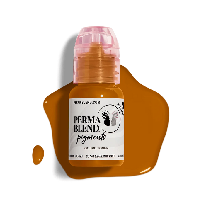 Gourd Toner by Perma Blend, Perma Blend toner pigment, Permanent Makeup pigment with colour swatch