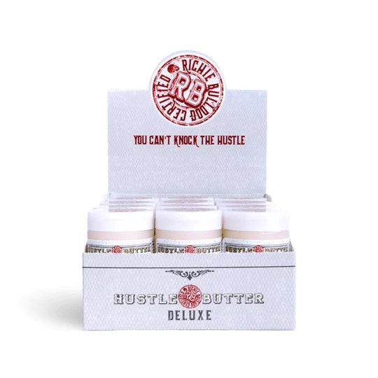 Deluxe Hustle Butter Deluxe, Luxury Tattoo Care & Maintenance Cream, Permanent Makeup aftercare packaging