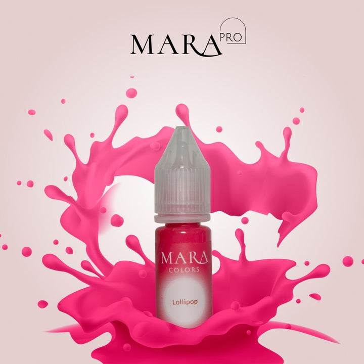 Lollipop lip pigment, permanent makeup pigment by Mara Colors, Mara Pro pigments with Pigment