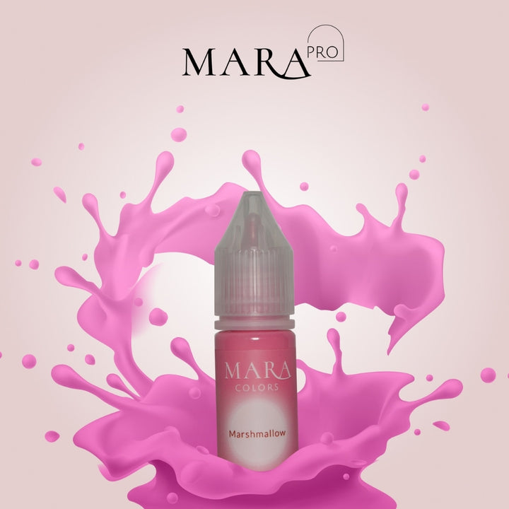 Marshmallow lip pigment, permanent makeup pigment by Mara Colors, Mara Pro pigments with pigment