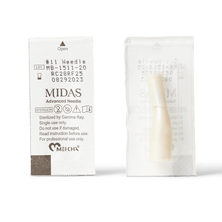 Midas #11 Slope 0.20mm Microblading Needle in packaging