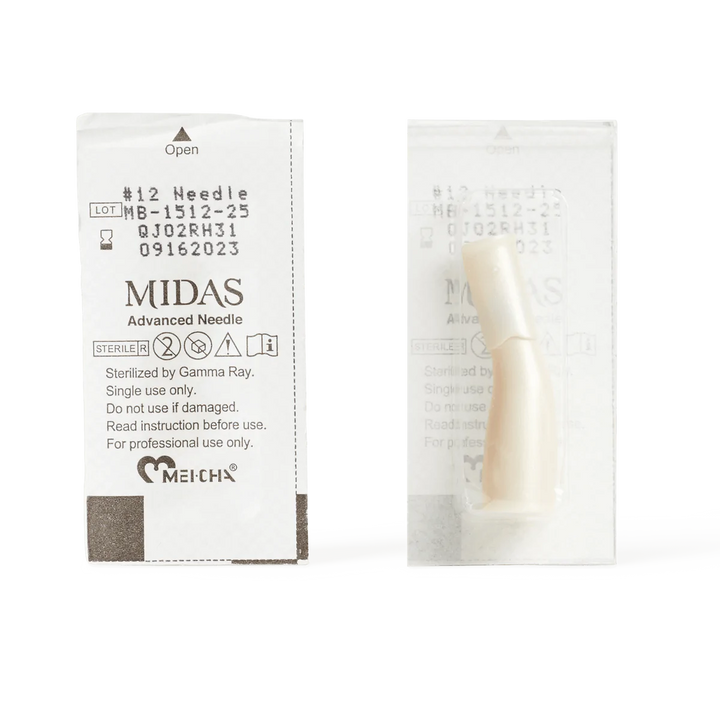 Midas #12 Soft Slope 0.25mm Microblading Needle in packaging