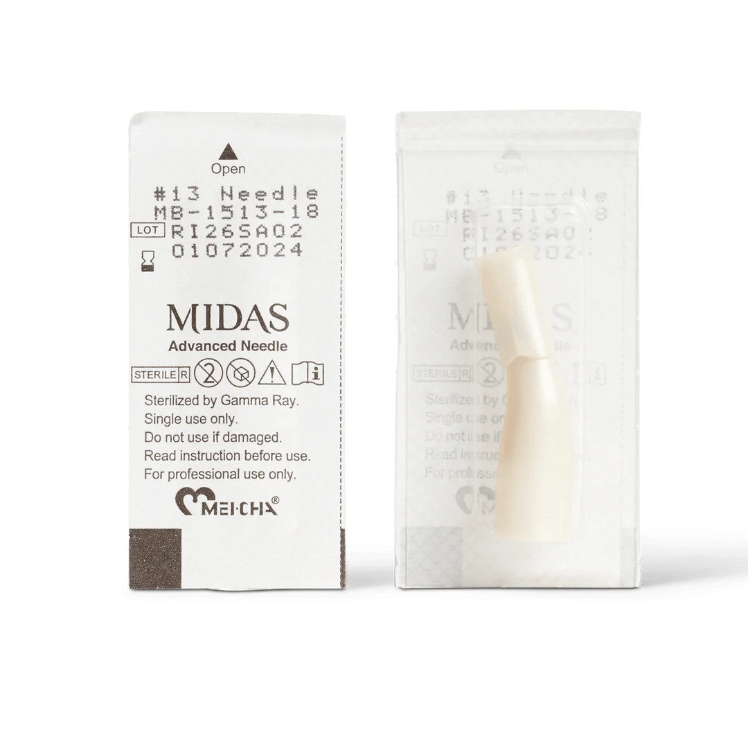 Midas #13 Nano Slope 0.18mm Microblading Needle in packaging