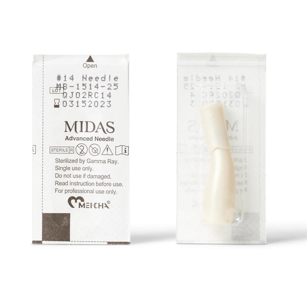 Midas #14 Soft Slope 0.25mm Microblading Needle in packaging