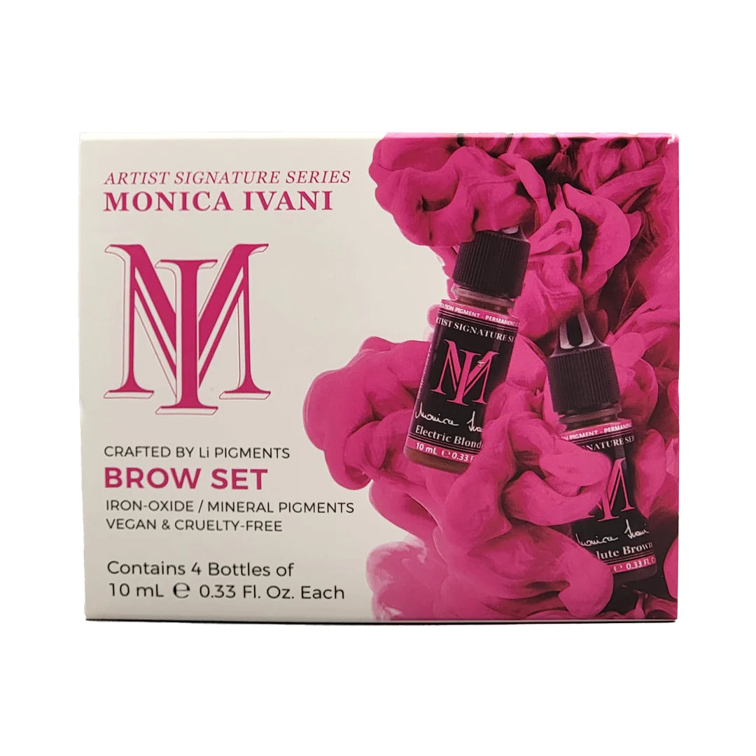 Monica Ivani Signature Series Set, Eyebrow Pigments Set by Li Pigments - 1