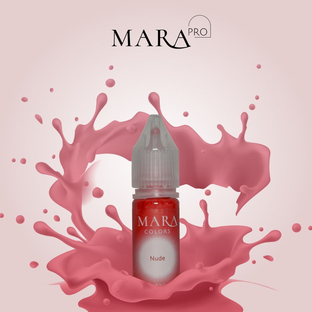 Nude lip pigment, permanent makeup pigment by Mara Colors, Mara Pro pigments with Pigment
