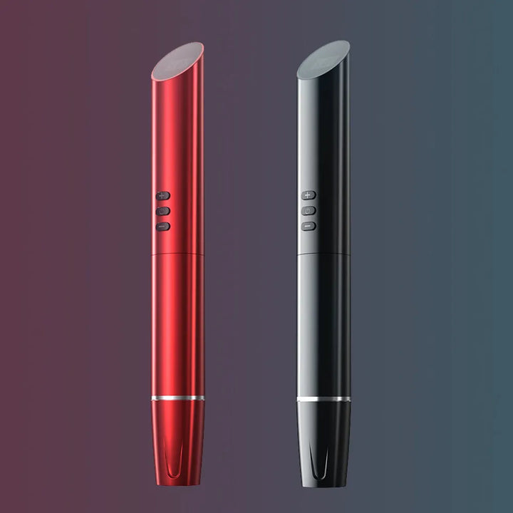 RITA Wireless tattoo machine, wireless permanent makeup pen, compatible with universal needle cartridges, Rhein pmu pen by Toronto Brow Shop Red and Black