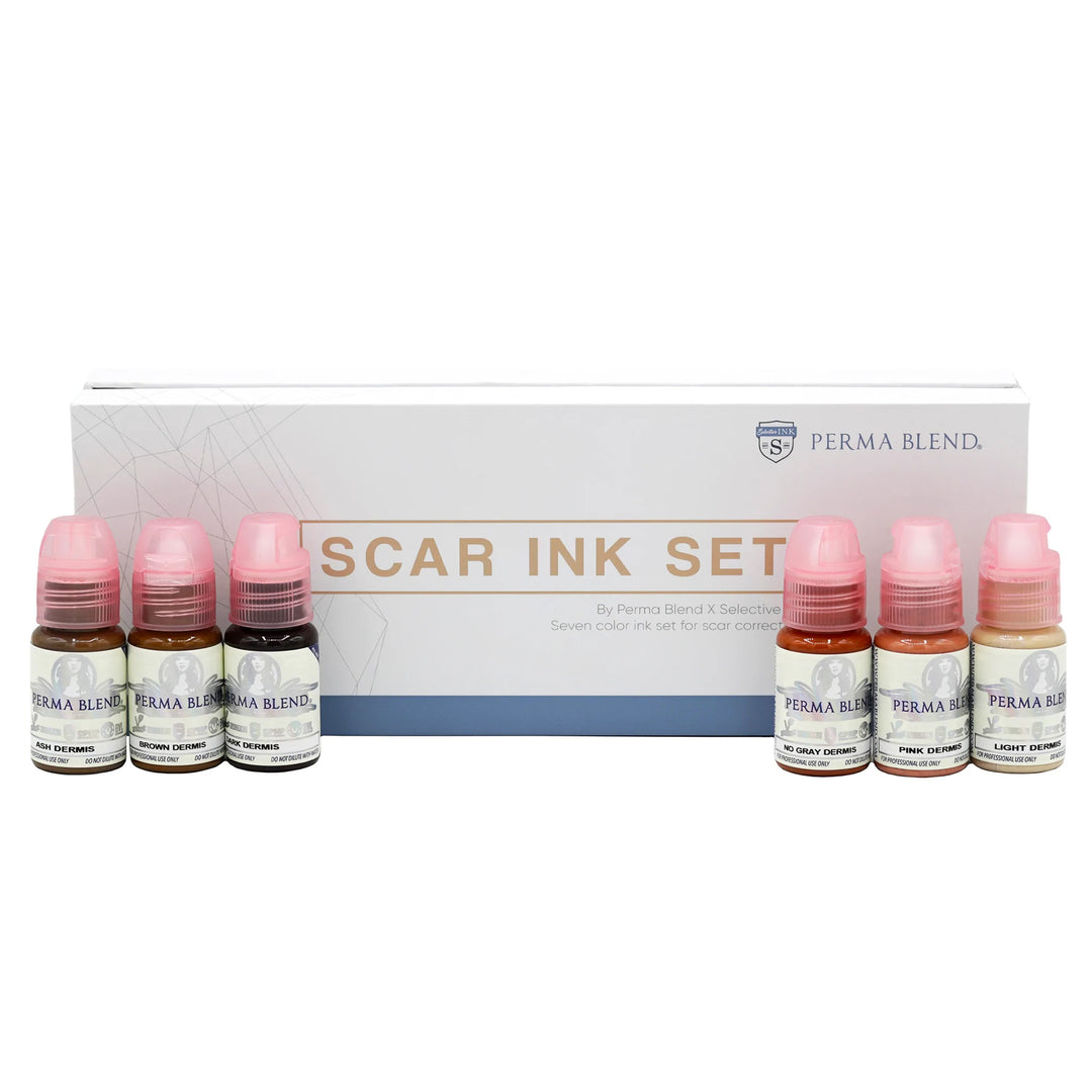 Scar Set, Scar pigment set by Perma Blend, Paramedical pigment, Permanent makeup pigments
