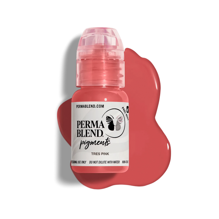 Signature Lip Set by Perma Blend, Permanent Makeup Pigments, Pigments for Lip Blush, Tres Pink