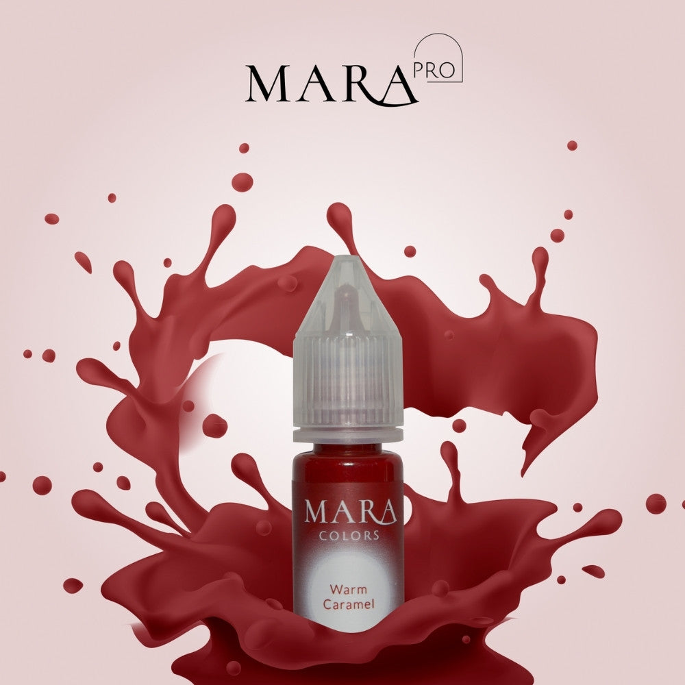 Warm Caramel lip pigment, permanent makeup pigment by Mara Colors, Mara Pro pigments with pigment