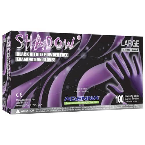 shadow nitrile gloves, examination gloves by Toronto Brow Shop